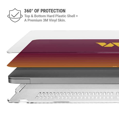 NFL Washington Commanders Breakaway MacBook Pro 14in (2021-24) Case plus Skin