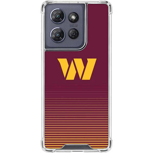 NFL Washington Commanders Breakaway Moto G 5G (2025) Clear Case