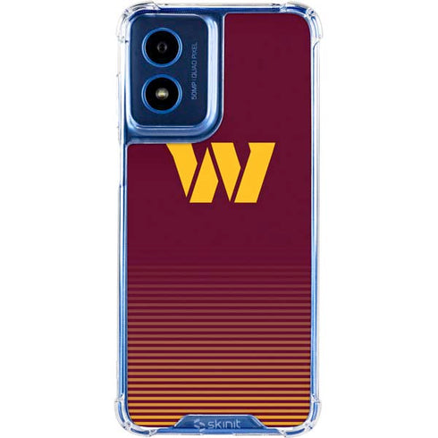 NFL Washington Commanders Breakaway Moto G 5G (2024) Clear Case