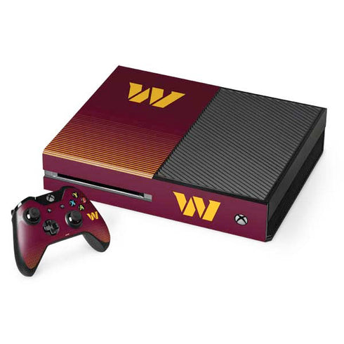 NFL Washington Commanders Breakaway Xbox One Console and Controller Bundle Skin