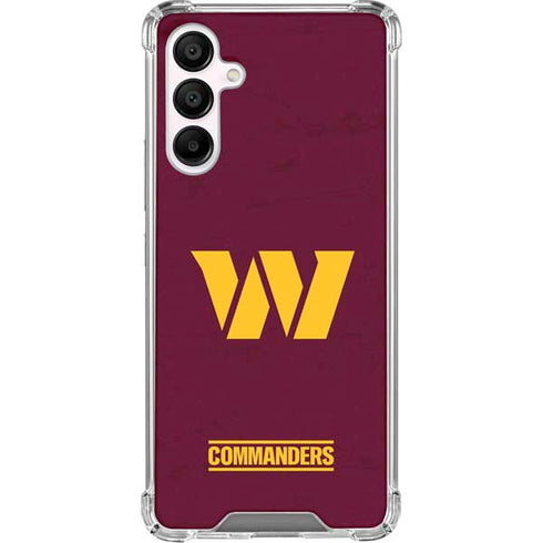 NFL Washington Commanders Distressed Galaxy A16 5G Clear Case