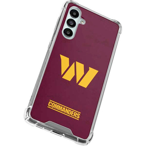 NFL Washington Commanders Distressed Galaxy A16 5G Clear Case