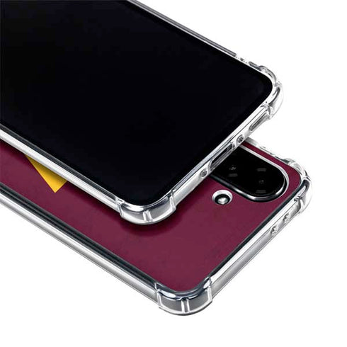 NFL Washington Commanders Distressed Galaxy A36 5G Clear Case