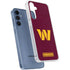 NFL Washington Commanders Distressed Galaxy A55 5G Clear Case