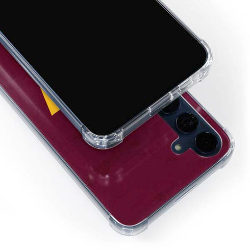 NFL Washington Commanders Distressed Galaxy A55 5G Clear Case
