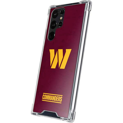 NFL Washington Commanders Distressed Galaxy S23 Ultra Clear Case