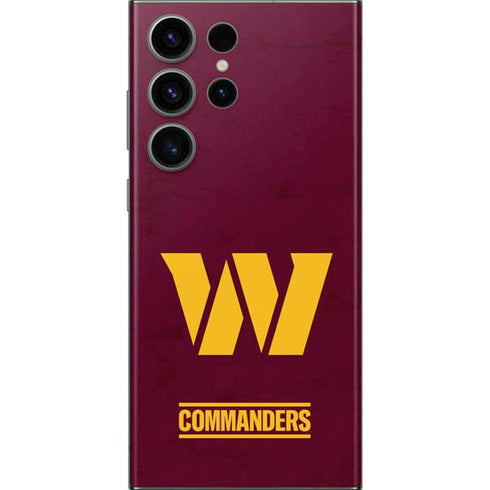 NFL Washington Commanders Distressed Galaxy Skins