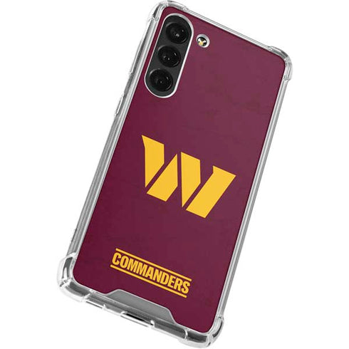 NFL Washington Commanders Distressed Galaxy S24 FE Clear Case