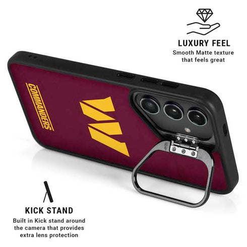 NFL Washington Commanders Distressed Galaxy S25 Kickstand Case