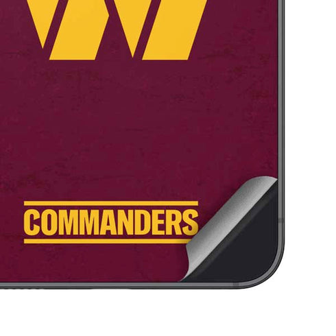 NFL Washington Commanders Distressed Galaxy S25 Plus Skin