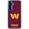 NFL Washington Commanders Distressed Galaxy S25 Plus Clear Case