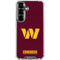 NFL Washington Commanders Distressed Galaxy S26 Clear Case