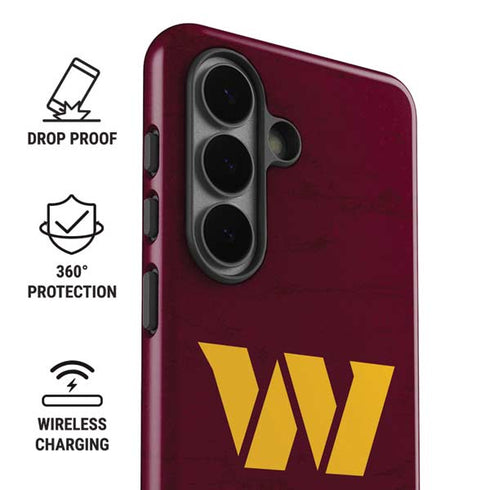NFL Washington Commanders Distressed Galaxy S26 Plus Impact Case