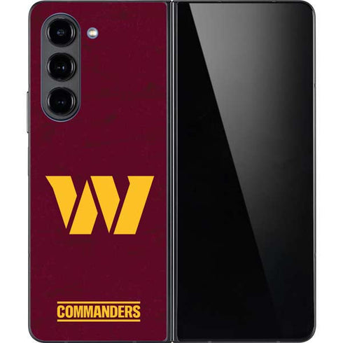 NFL Washington Commanders Distressed Galaxy Z Fold5 5G Skin