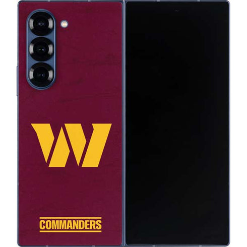 NFL Washington Commanders Distressed Galaxy Z Fold6 Skin