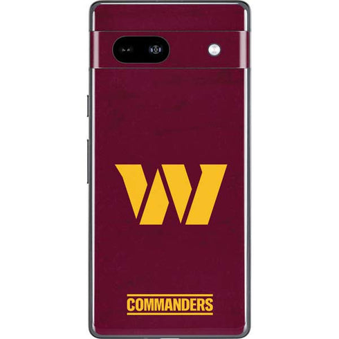 NFL Washington Commanders Distressed Google Pixel 7a Skin