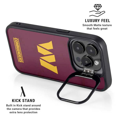 NFL Washington Commanders Distressed iPhone 14 Pro Max Kickstand Case