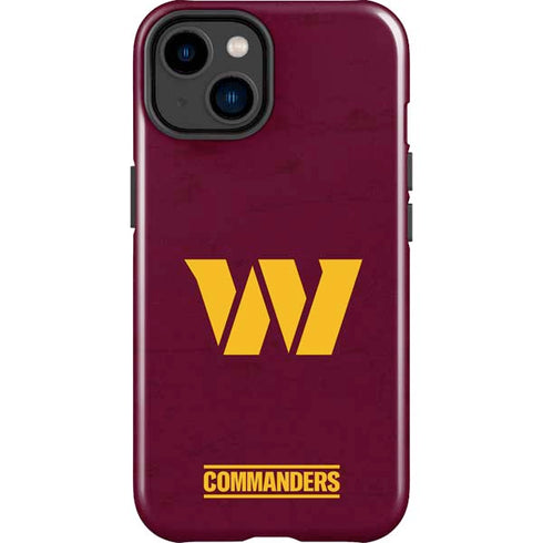NFL Washington Commanders Distressed iPhone 15 Impact Case