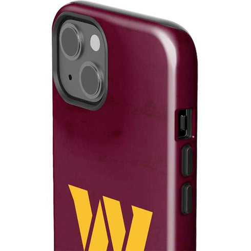 NFL Washington Commanders Distressed iPhone 15 Impact Case