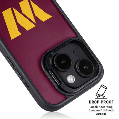 NFL Washington Commanders Distressed iPhone 15 Kickstand Case