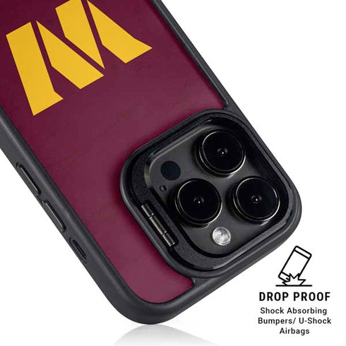NFL Washington Commanders Distressed iPhone 15 Pro Kickstand Case