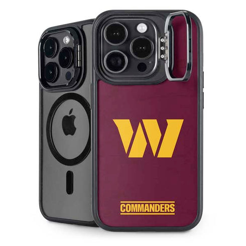 NFL Washington Commanders Distressed iPhone 15 Pro Max Kickstand Case
