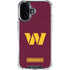 NFL Washington Commanders Distressed iPhone 16 Clear Case