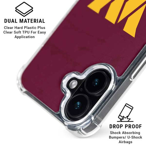 NFL Washington Commanders Distressed iPhone 16 MagSafe Case