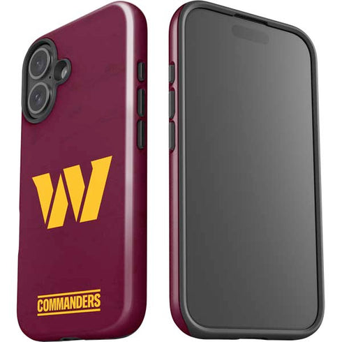 NFL Washington Commanders Distressed iPhone 16 Plus Impact Case