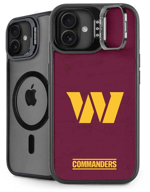 NFL Washington Commanders Distressed iPhone 16 Plus Kickstand Case