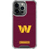 NFL Washington Commanders Distressed iPhone 16 Pro Clear Case