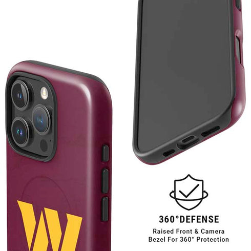NFL Washington Commanders Distressed iPhone 16 Pro Magsafe Impact Case