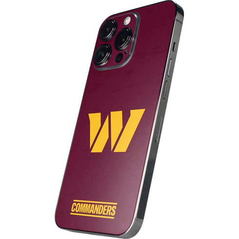 NFL Washington Commanders Distressed iPhone 16 Pro Max Skin