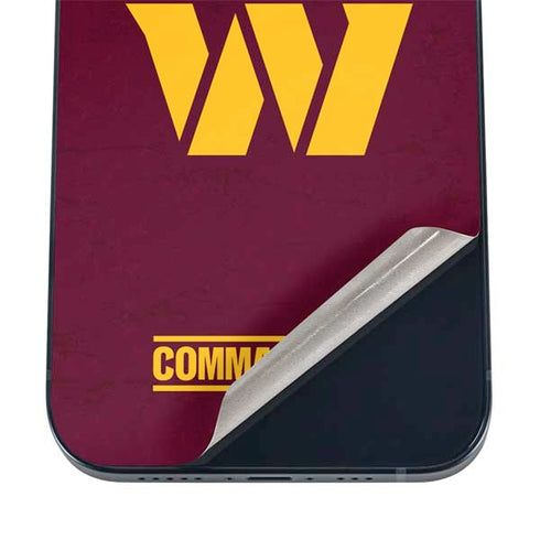 NFL Washington Commanders Distressed iPhone 16 Skin