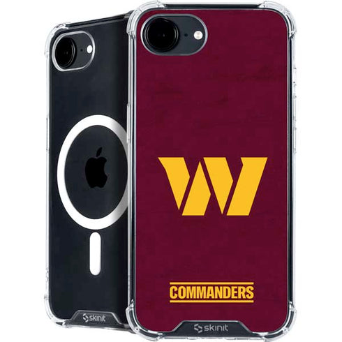 NFL Washington Commanders Distressed iPhone 16e MagSafe Case