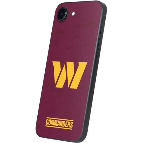 NFL Washington Commanders Distressed iPhone 16e Skin