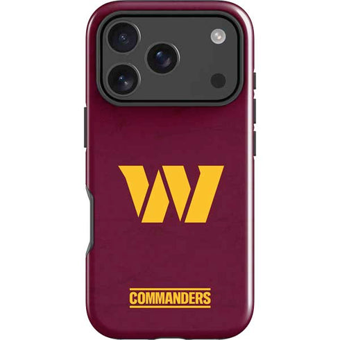 NFL Washington Commanders Distressed iPhone 18 Pro Impact Case