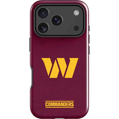 NFL Washington Commanders Distressed iPhone 18 Pro Max Impact Case