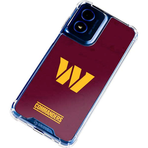 NFL Washington Commanders Distressed Moto G 5G (2024) Clear Case