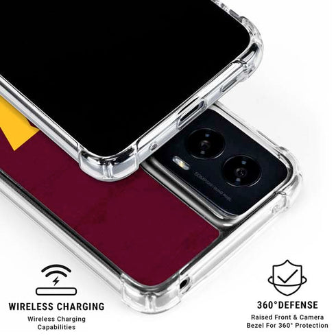 NFL Washington Commanders Distressed Moto G Power 5G (2024) Clear Case