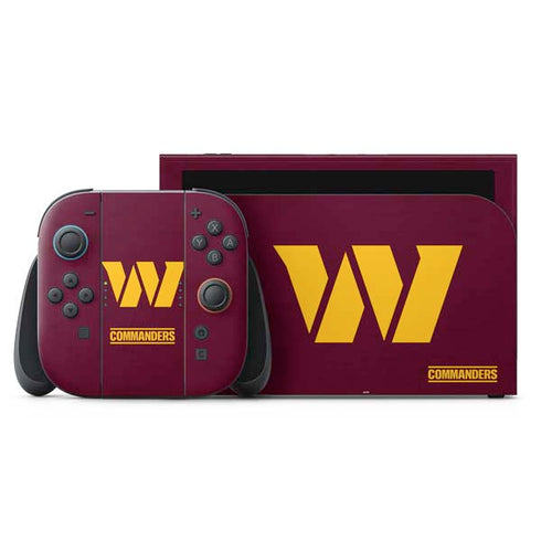NFL Washington Commanders Distressed Nintendo Switch 2 (2025) with Joy-Con Skin