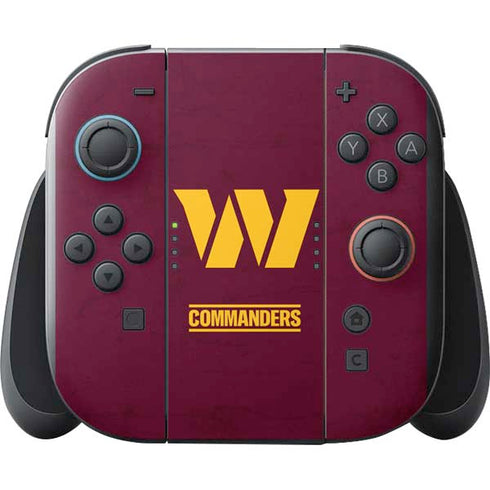 NFL Washington Commanders Distressed Nintendo Switch 2 (2025) with Joy-Con Skin
