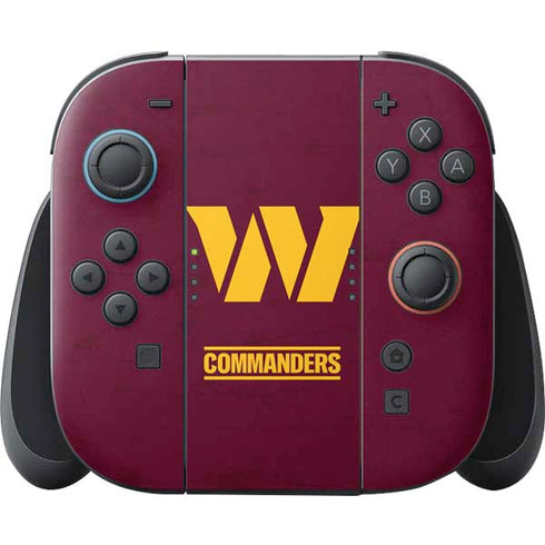 NFL Washington Commanders Distressed Nintendo Skins