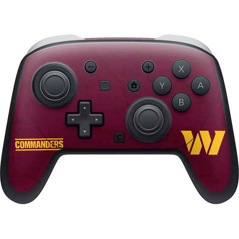NFL Washington Commanders Distressed Nintendo Skins