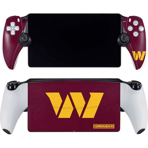 NFL Washington Commanders Distressed PlayStation PS5 Skins