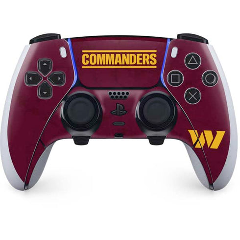 NFL Washington Commanders Distressed PlayStation PS5 Skins