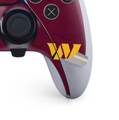 NFL Washington Commanders Distressed PS5 DualSense Edge Pro Controller Skin