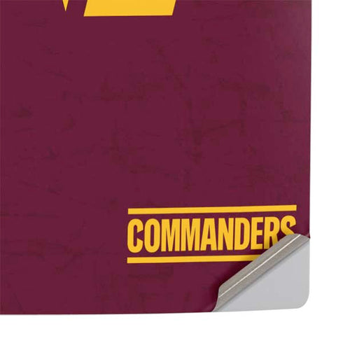 NFL Washington Commanders Distressed PS5 Pro Console Skin