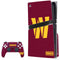 NFL Washington Commanders Distressed PS5 Pro Disk Bundle Skin