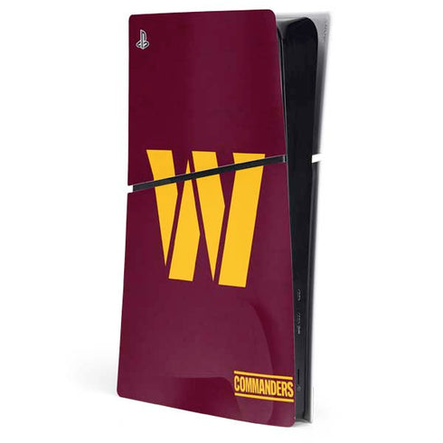 NFL Washington Commanders Distressed PlayStation PS5 Skins